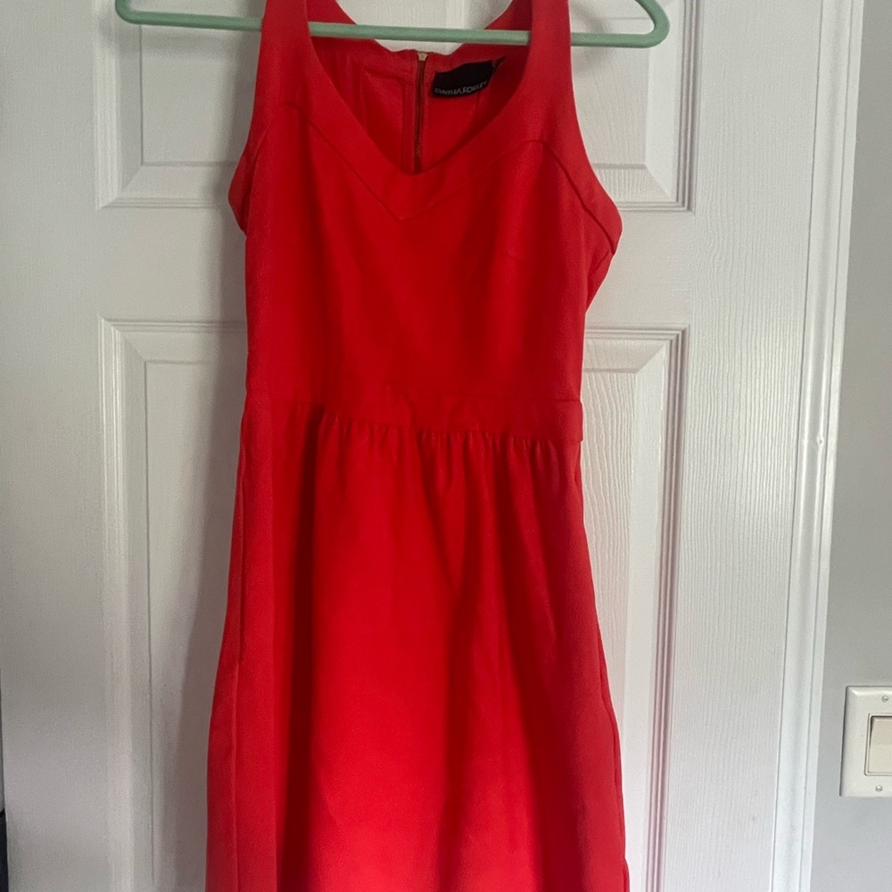 Cynthia Rowley sun dress. Poppy orange color, size small,